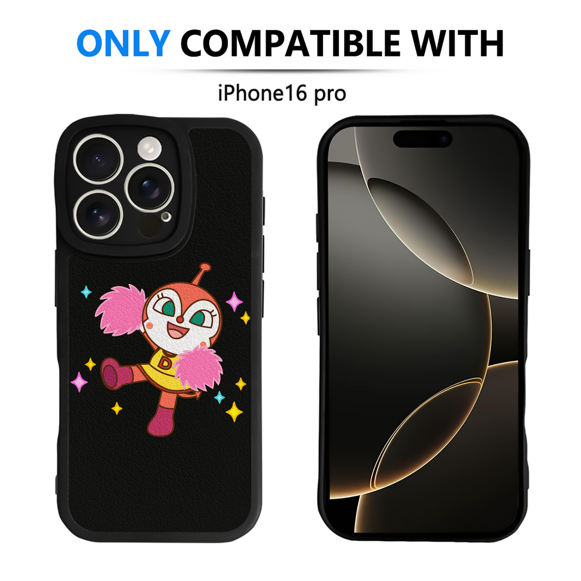 （画像用） アンパンマン Anpanman 【iPhone 16シリーズ対応】シリコンスマホケース（レザー調） 材質：シリコン